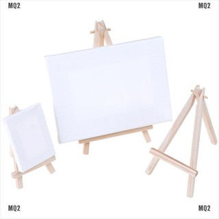 {MQ2}Mini Wooden Tripod Easel Display Painting Stand Card Canvas Holder