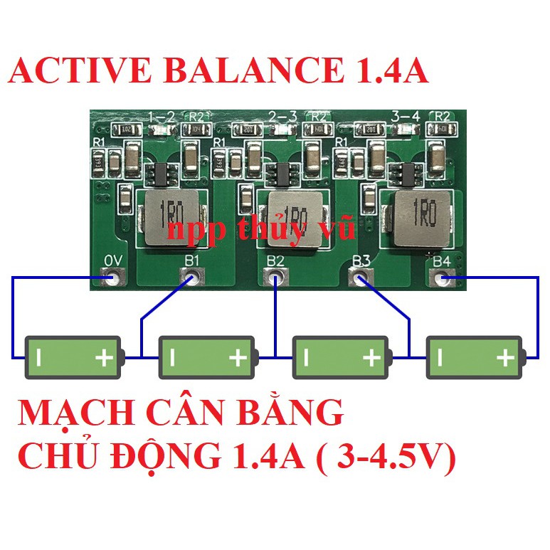 Mạch cân bằng chủ động Active balance 4S 1.4A