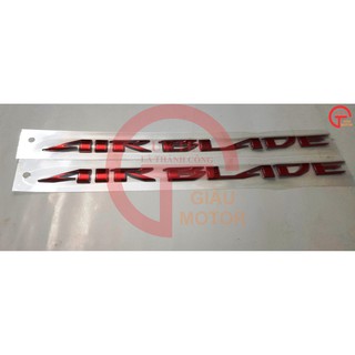 [GIÁ RẺ] TEM- CẶP CHỮ AIR BLADE DÁN SIÊU CHẮC LOẠI TỐT CHO XE MÁY MÀU ĐỎ BỀN ĐẸP. . UY TÍN .CHẤT LƯỢNG