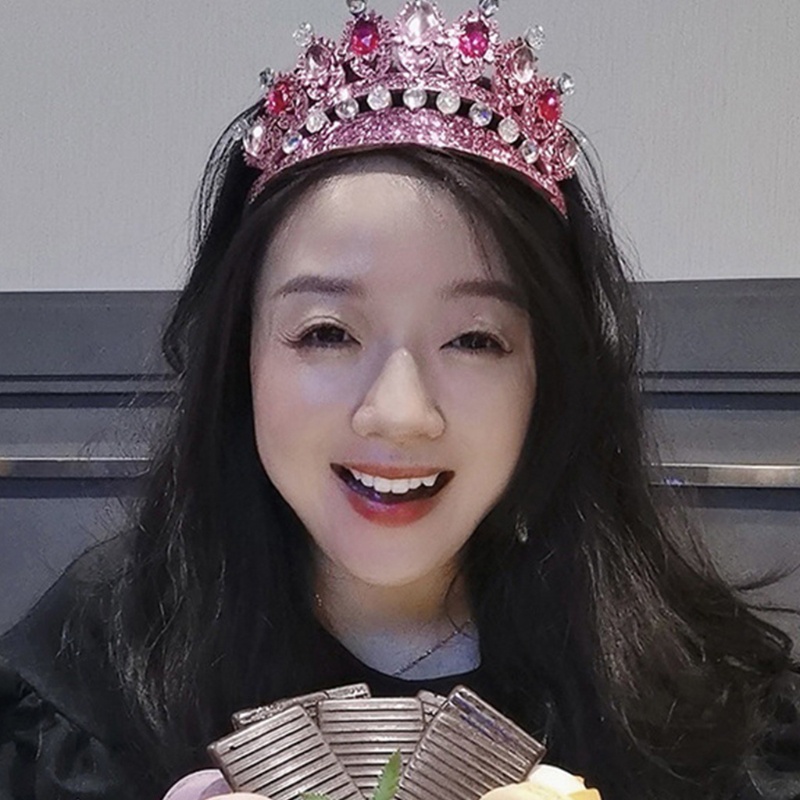 Vương Miện Cài Tóc Đính Đá Pha Lê Lấp Lánh Thời Trang Cho Nữ