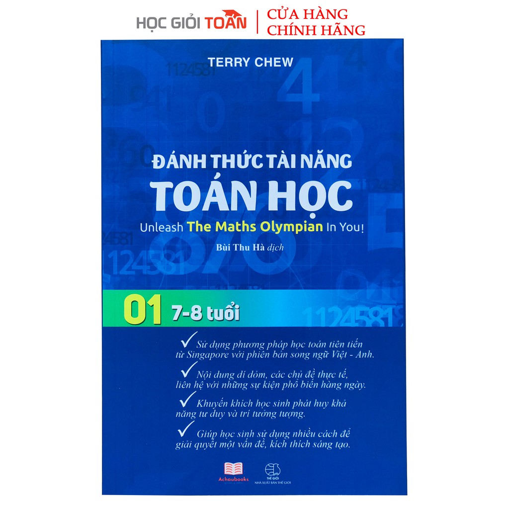 Sách: Đánh thức tài năng toán học 01 - toán lớp 1, lớp 2 (7-8 tuổi) | BigBuy360 - bigbuy360.vn