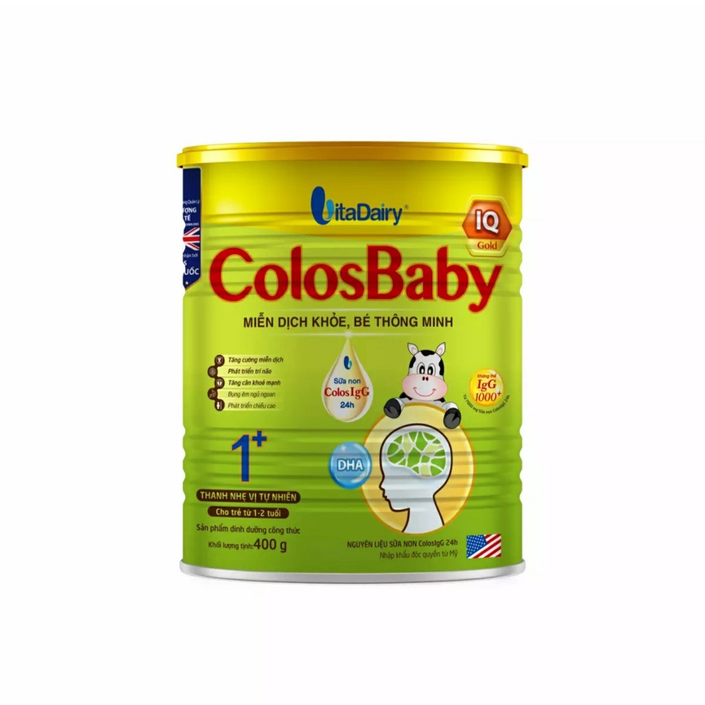 Sữa Non Colosbaby IQ Gold 1+ 400g/lon