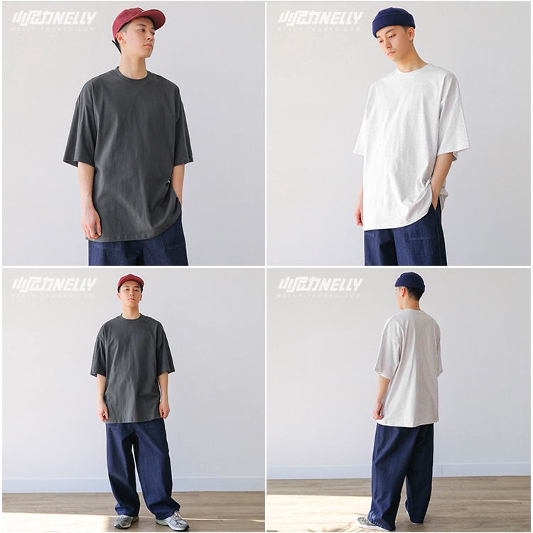 Áo phông Nelly Heybig ngắn tay trơn màu xám đậm