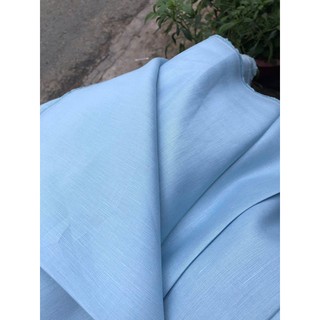 Vải linen ướt sky blue