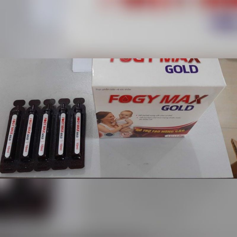 FOGY MAX GOLD- Bổ sung sắt cho bà bầu, trẻ trên 6 tháng tuổi, người thiếu máu