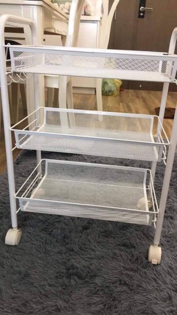 Xe đẩy lưới 3 tầng | BigBuy360 - bigbuy360.vn