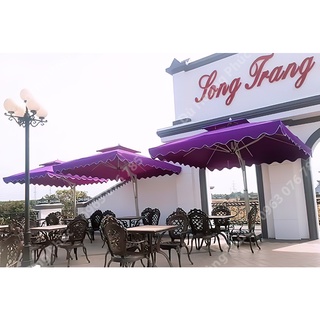 Dù vuông lệch tâm 3M cao cấp (Dù cafe, Dù che nắng, ô cafe, ô lệch tâm)