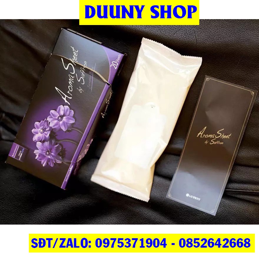 SỈ/ LẺ CHÍNH HÃNG Giấy thơm Aroma sheet, LG STYLER, Giấy thơm quần áo Hương nhài dùng tủ giặt khô LG STYLER