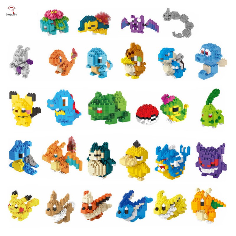 Đồ Chơi Xếp Hình Pokemon Bằng Nhựa