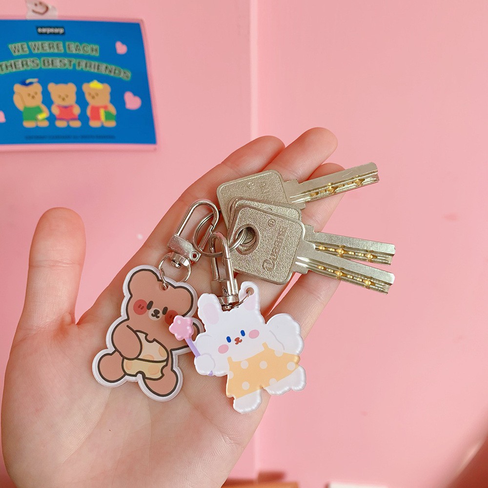 Móc Khóa Acrylic Tổng Hợp Nhiều Mẫu Cute