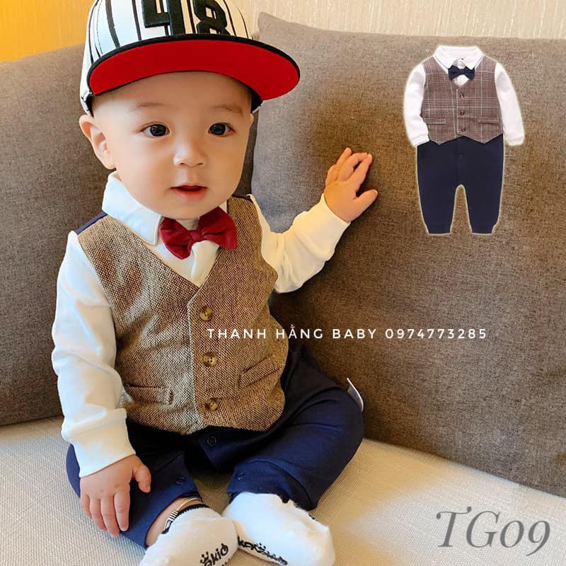 Body Gile Công Tử Cho Bé Trai Thanh Hằng Baby Từ 3 - 13 Kg