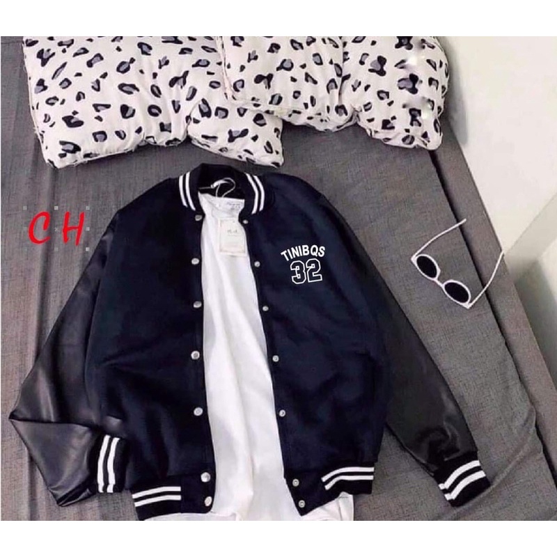 áo khoác bomber 1 lớp gió dù phối tay trơn số 32 CH
