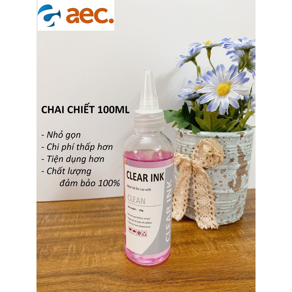 Dung dịch nước ngâm đầu phun chuyên dụng cho máy Canon, Epson, HP dùng mực Dye UV, Dye, Pigment UV, Chuyển nhiệt) 100ml