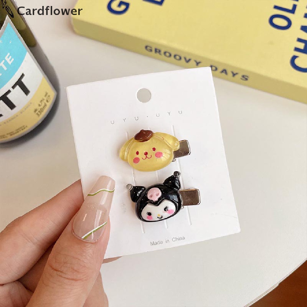 &lt; Cardflower &gt; 1 / 5 Kẹp Tóc Mini Họa Tiết Hoạt Hình Cún Sanrio Ngọt Ngào Và Hoang Dã Dễ Thương Dành Cho Nữ Sinh