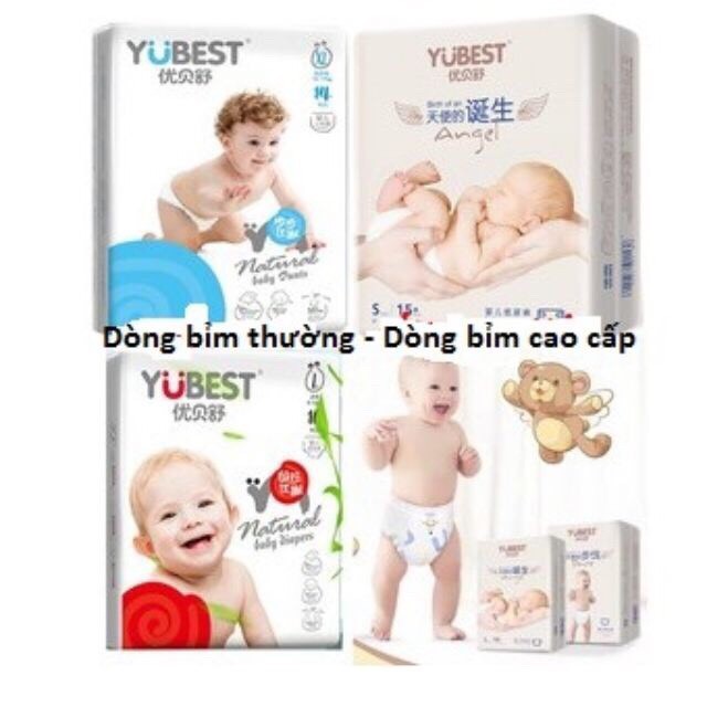 Bỉm YUBEST Angel / Yubest Gold / Yubest Night / Yubest Natural quần/dán giá rẻ S132, M108, L96, XL84, XXL72, S90, M84