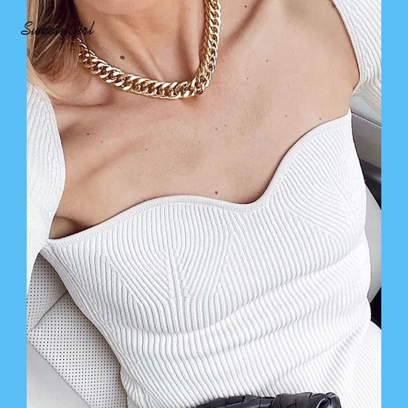 Áo Thun Tay Ngắn Cổ Vuông Thiết Kế Đơn Giản Thời Trang Mới Cho Nữ