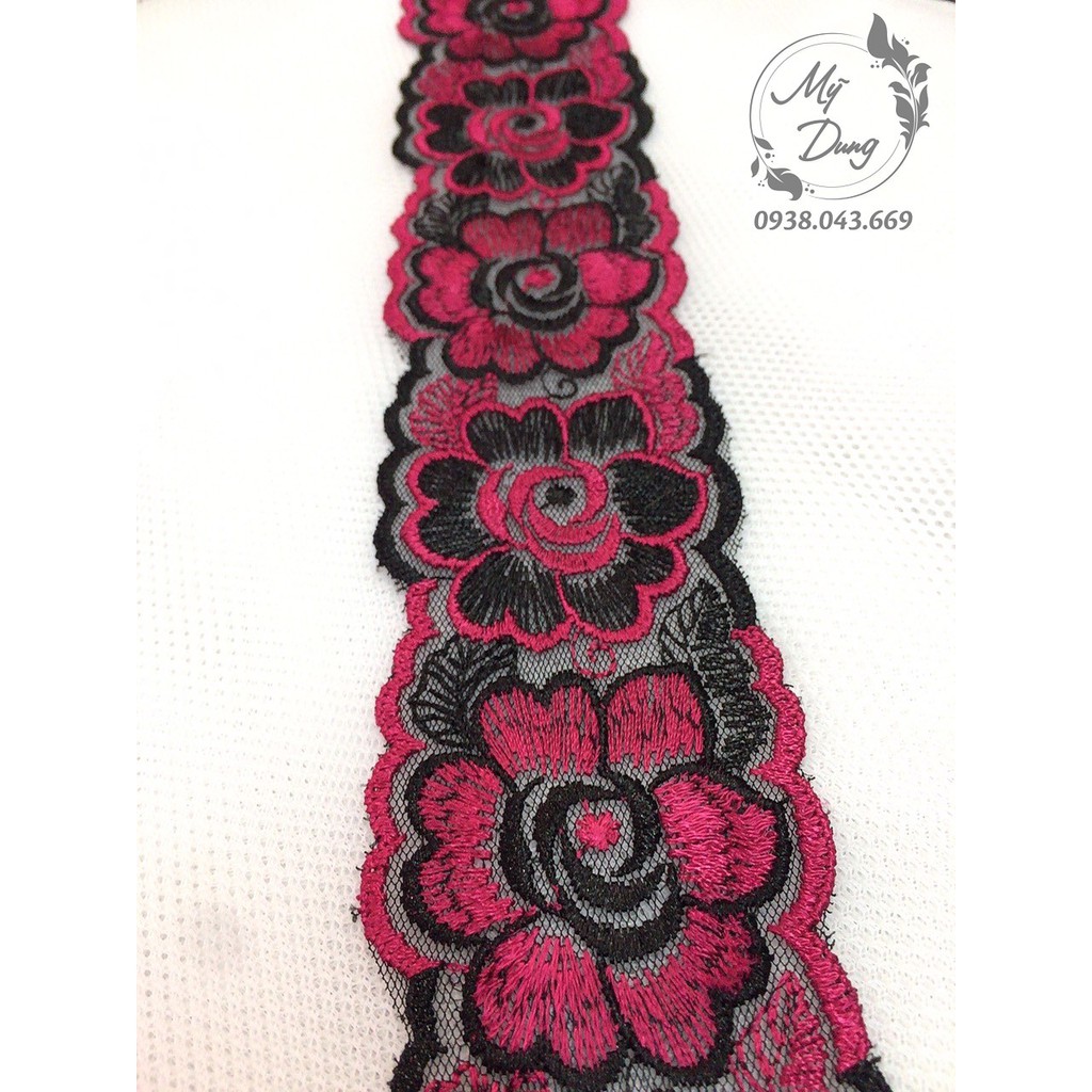 [Đủ màu] Dây ren lưới 5F 2 màu (Dây dài 13,5m) - MS 949019