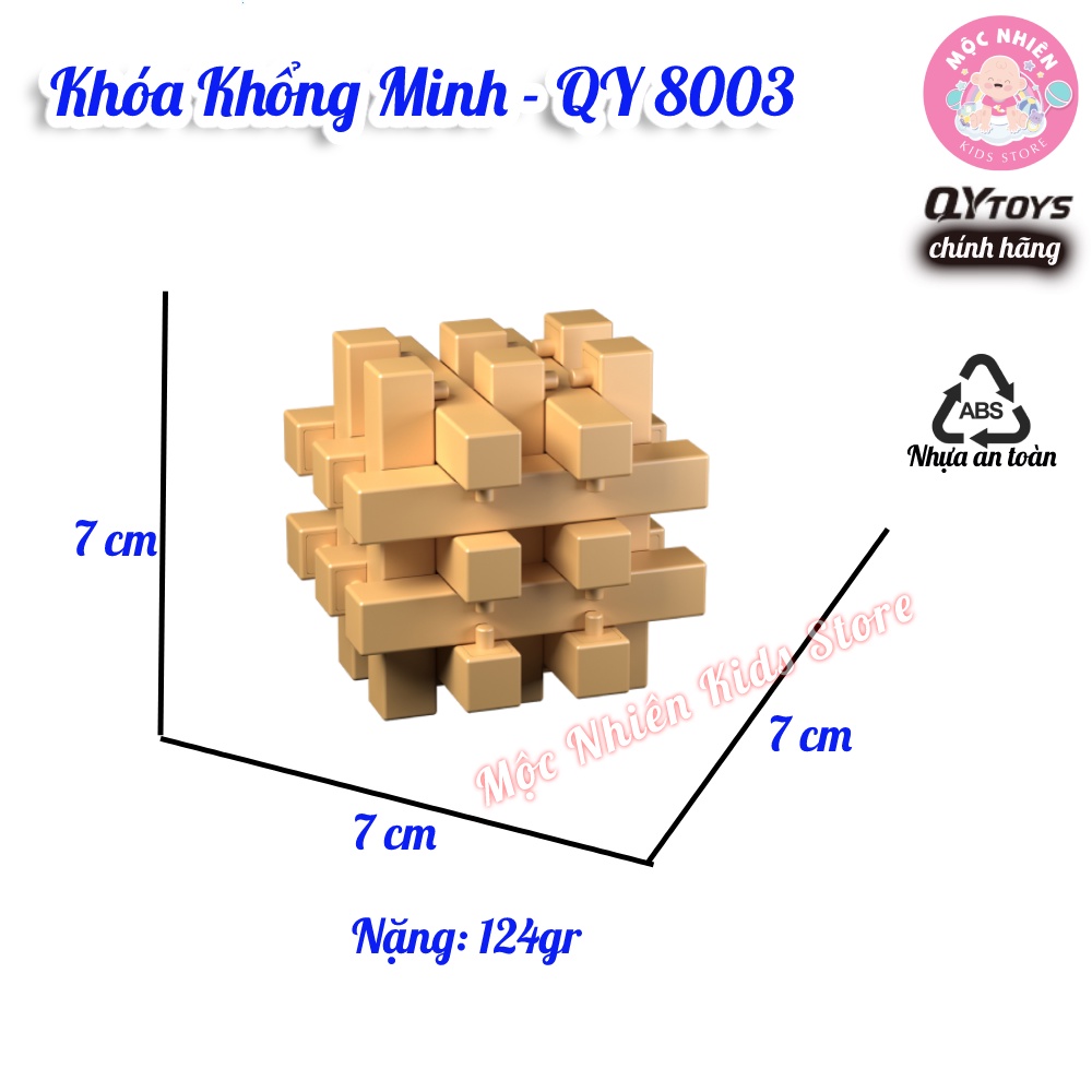 Đồ Chơi Rubik Khóa Khổng Minh QY Toys - Khóa Lỗ Ban - Mộc Nhiên Kids Store