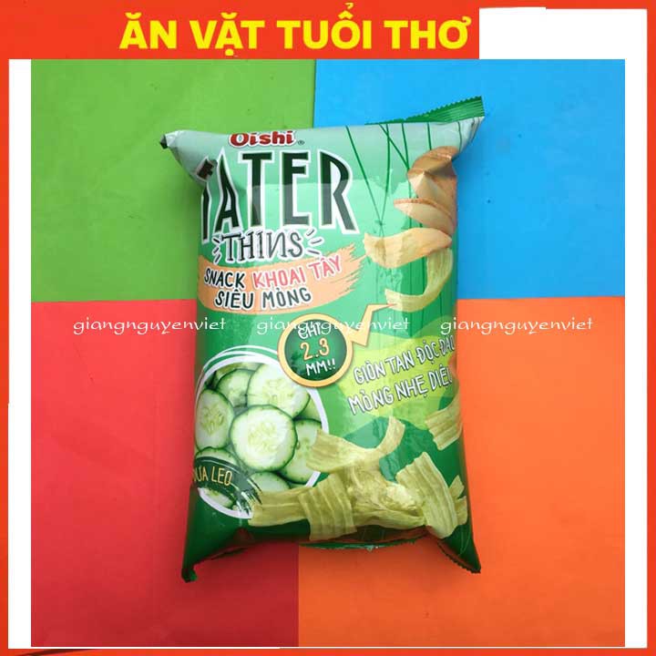 Bim bim Snack Tater Thins Vị Dưa Leo 75g gói Siêu to khổng lồ