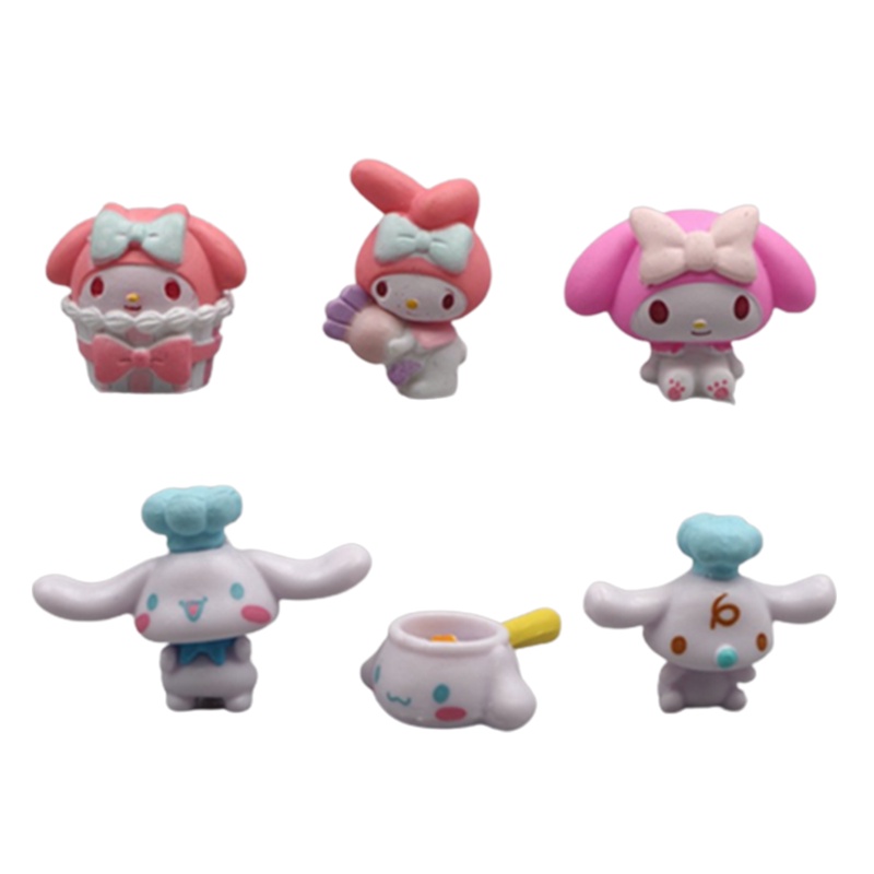 Sẵn Sàng Hàng!!! Mô Hình Nhân Vật Kuromi My Melody Handmade Dễ Thương Xinh Xắn