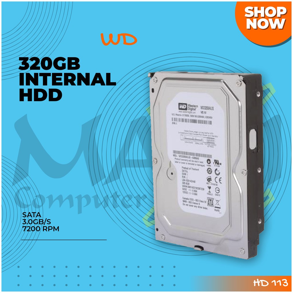 Ổ Cứng Hdd Wd 320gb 3.5 "Sata 7200 Rpm