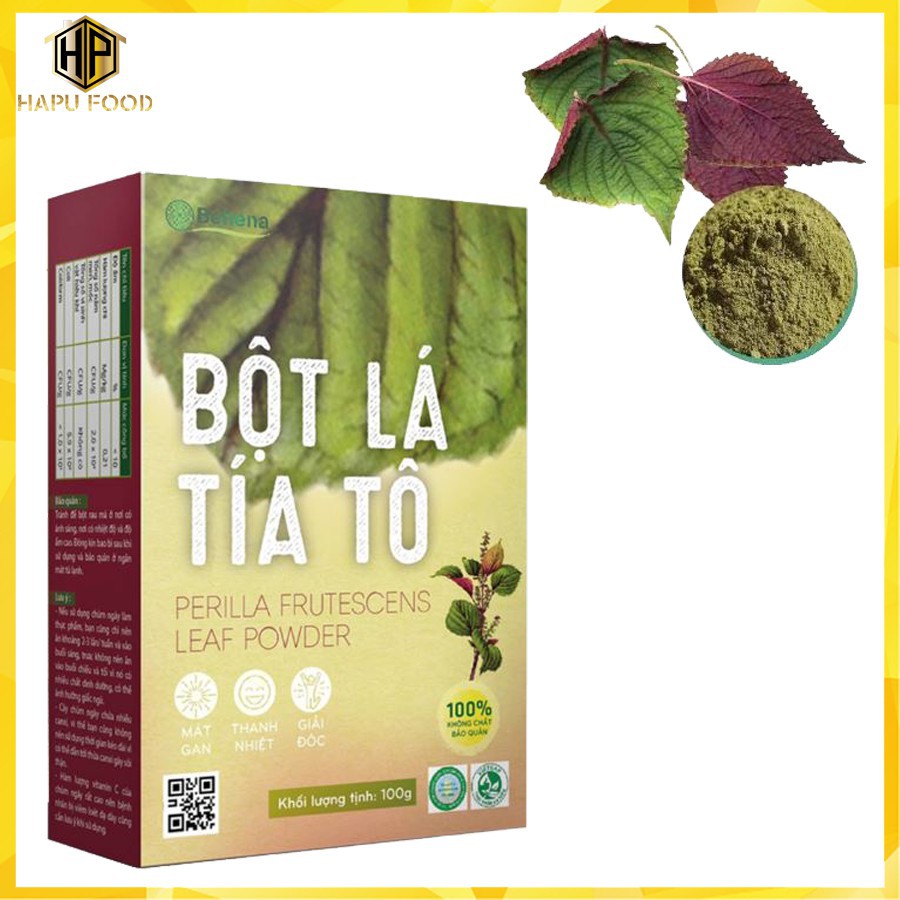 Bột tía tô Behena nguyên chất hỗ trợ trị cảm cúm, giảm đau do Gout hộp 50gr - HapuFood | BigBuy360 - bigbuy360.vn