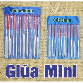 Bộ dũa mài, giũa mini, thủ công, mỹ nghệ, handmade, 10 chi tiết