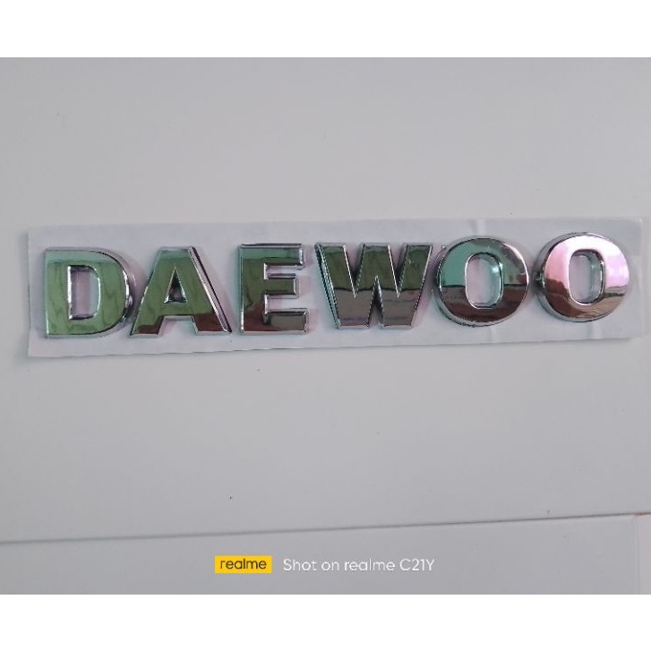 Tem dán, decal, logo/ lô gô chữ nổi DAEWOO LACETTI - Skam Autoparts