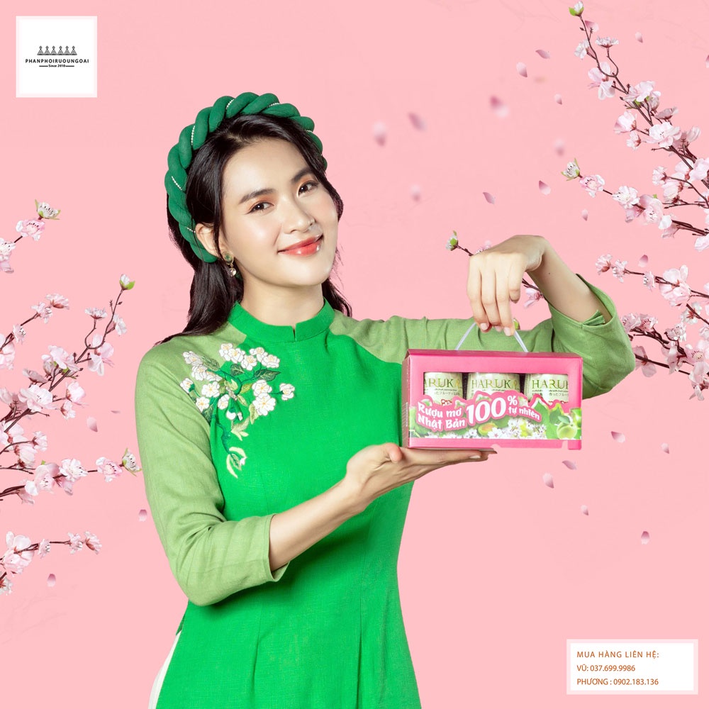 [Mã 155FMCGSALE giảm 7% đơn 500K] Set quà 6 lọ loại 180ml Nước mơ Haruka Nhật Bản Chính hãng