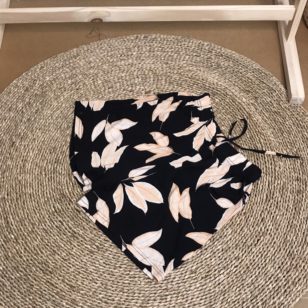 Quần đùi nữ KABI quần short ngắn thun cotton mặc nhà mặc ngủ hoa văn không túi thoáng mát dễ thương | BigBuy360 - bigbuy360.vn