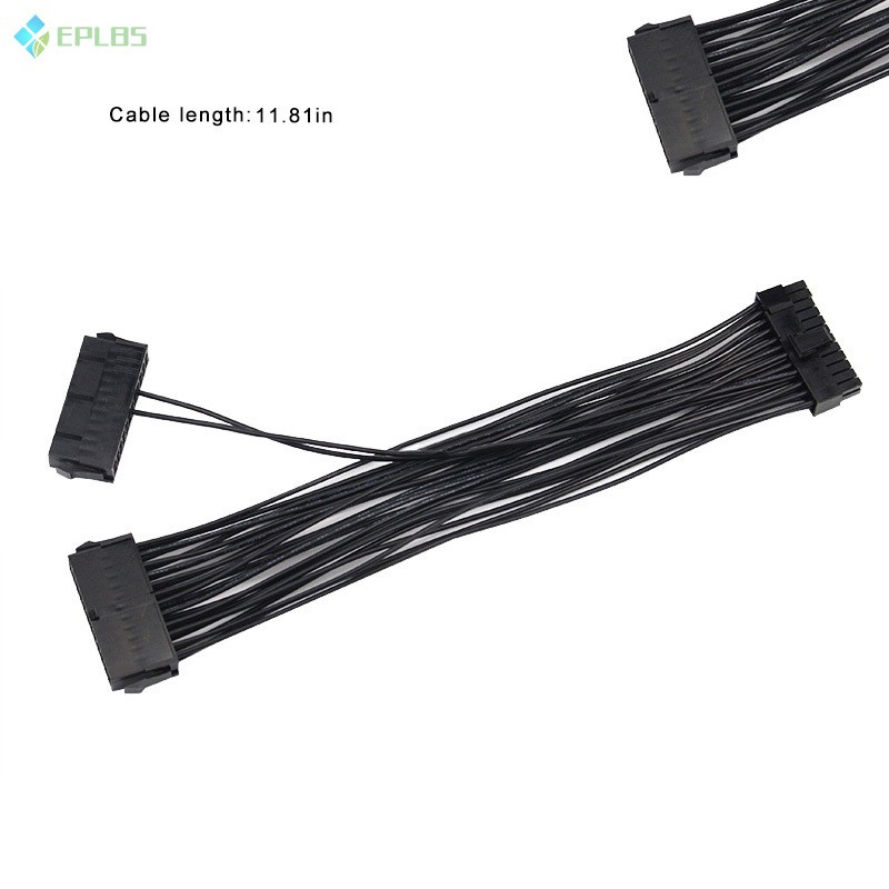 Cáp Kết Nối Eplbs Mới 24pin 20 + 4pin Dual Psu Atx Cho Mining 30cm