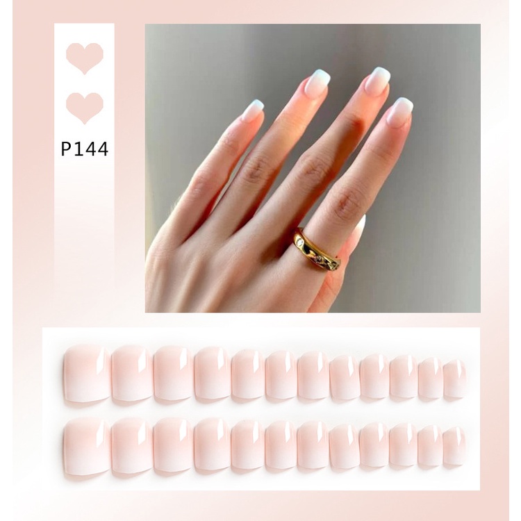 Set 24 móng tay giả P131-P152 Jojo móng giả có keo dán bền đẹp