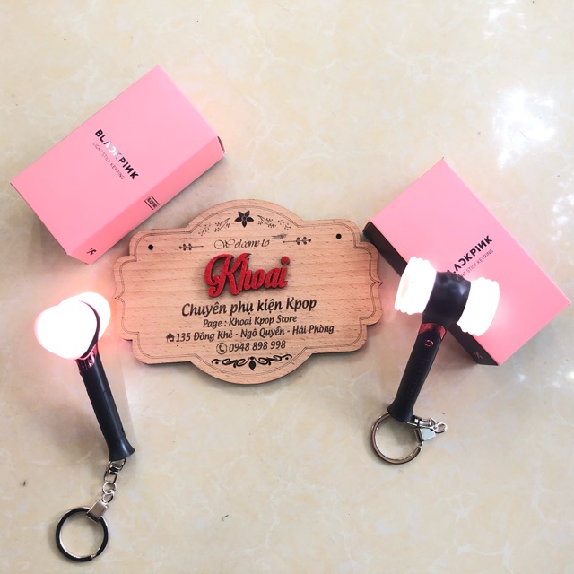 [CÓ SẴN] Keyring Lightstick Blackpink unoff (móc khoá gậy cổ vũ Blackpink mini)