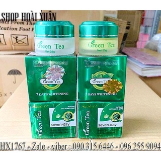 Kem Green Tea Hua shu li Seven Day dưỡng Trắng Da trà xanh dành cho da nám và tàn nhang - HX1767