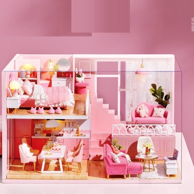 Bộ đồ chơi tự lắp ráp DIY Mô hình nhà búp bê CUTEROOM - L030B