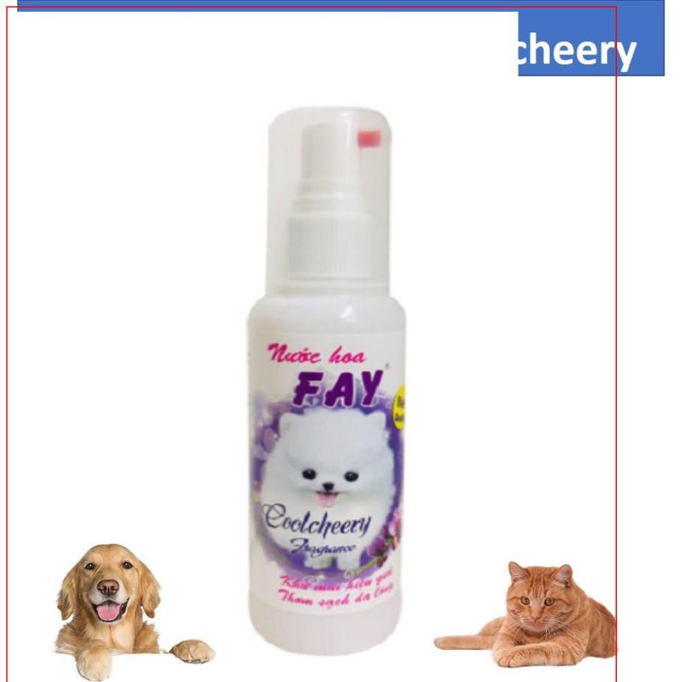 GV-  Hanpet.HCM Nước hoa chó mèo 90ml (2 loại) Nước hoa Fay CoolCheery En-Rosely cho thú cưng