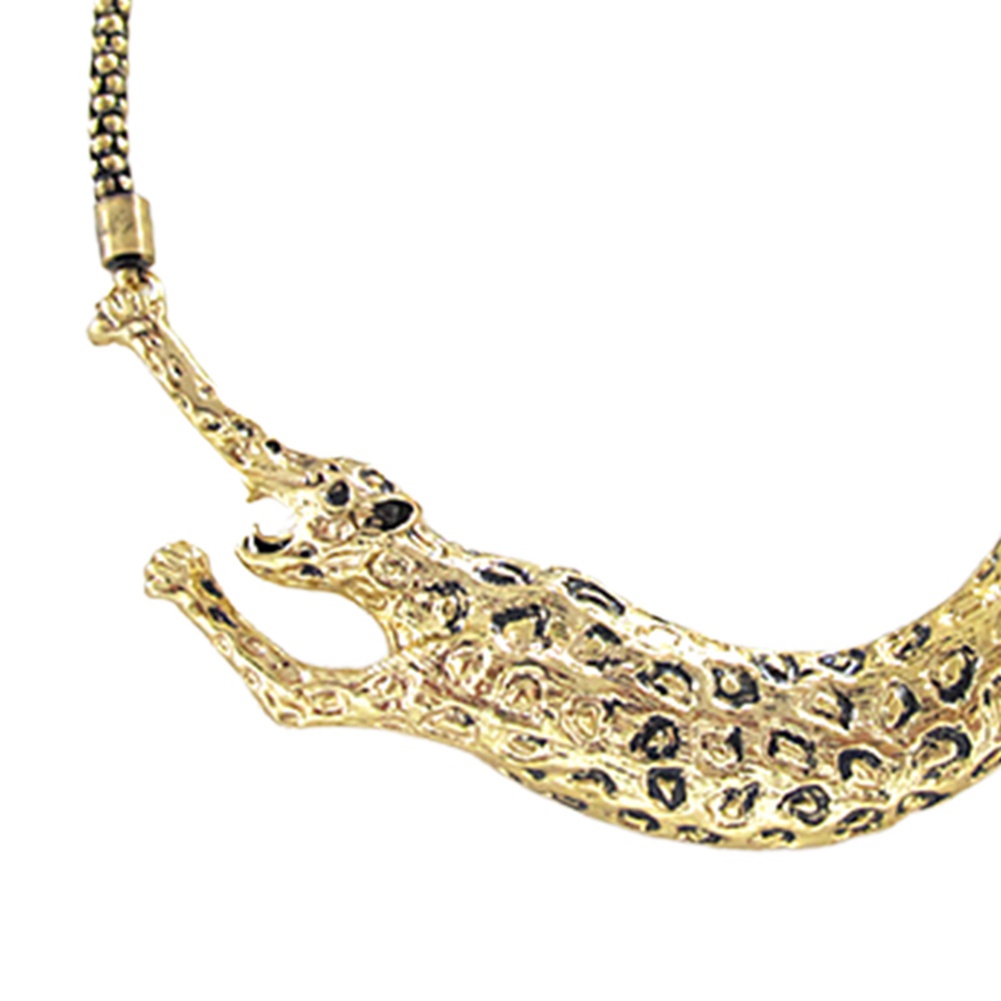 Vòng cổ mạ vàng hình báo độc đáo lạ mắt cá tính dành cho nữ