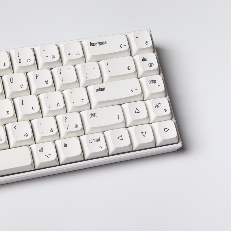 PBT Keycap XDA Cấu hình Hyper White Nhật Bản Dye Thăng hoa Bàn phím cơ học Keycap 124 Phím