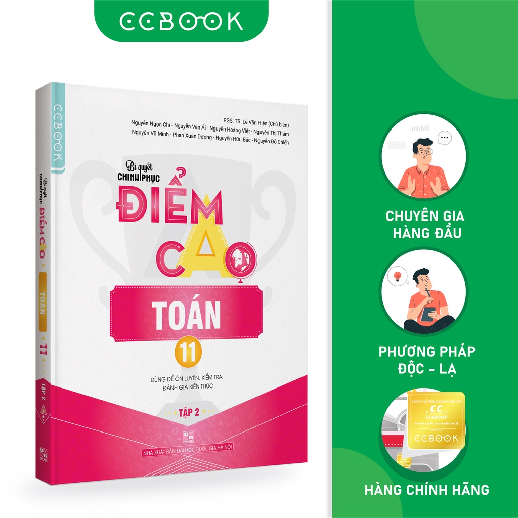 Sách - Bí quyết chinh phục điểm cao Toán 11 Tập 2  - Tham khảo lớp 11 - Siêu tiết kiệm -  Chính hãng CCbook