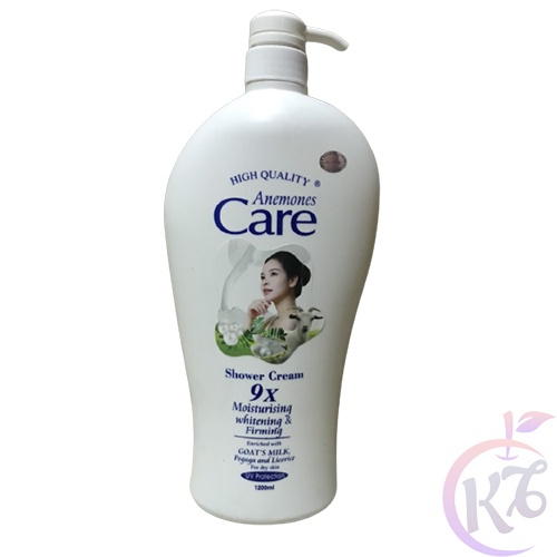 Sữa tắm Dê White Care 9x chai 1200ml sáng mịn da Tặng 1 bông tắm màu ngẫu nhiên