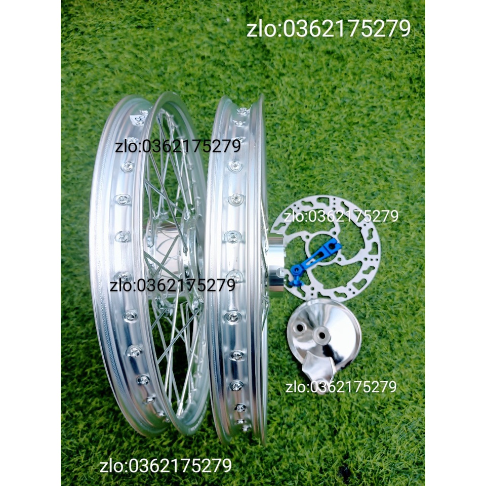 CẶP BÁNH CĂM XE WAVE.DREAM .FUITRON TRƯỚC ĐÙM NIỀN NHÔM BAN ZAI .DALE.SOLUTE.SH THÁI BẠC KÈM MÁ PHANH VÀ PÁT MÀU VỚI ĐĨA