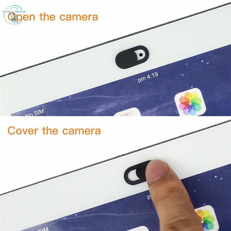 Bộ 5 miếng dán bằng nhựa giúp che webcam trên máy tính/ điện thoại tiện dụng và bền bỉ