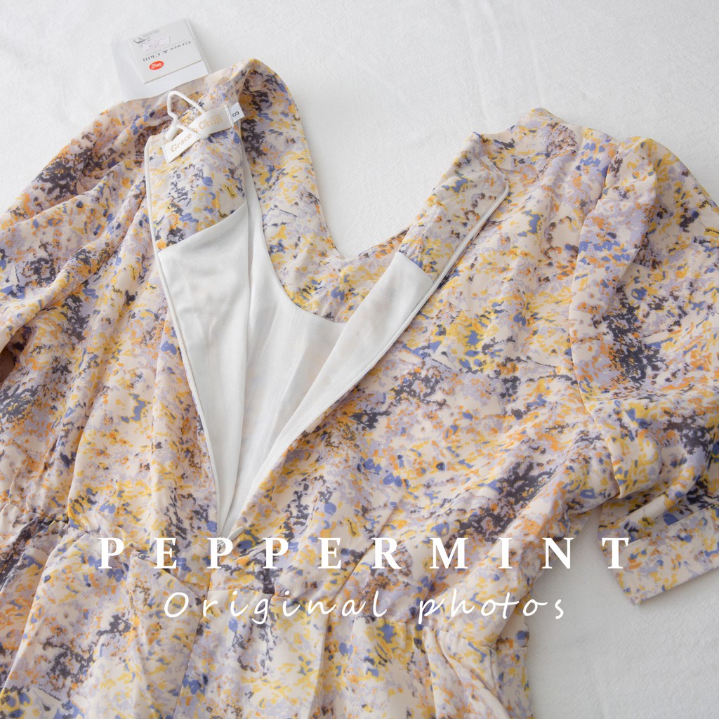 Đầm Voan Hoa Phong Cách Retro Thanh Lịch Cho Nữ 42883