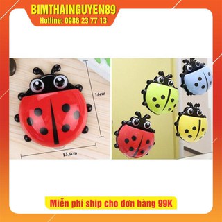 Dụng cụ để bàn chải đánh răng và kem đánh răng hình chú bọ