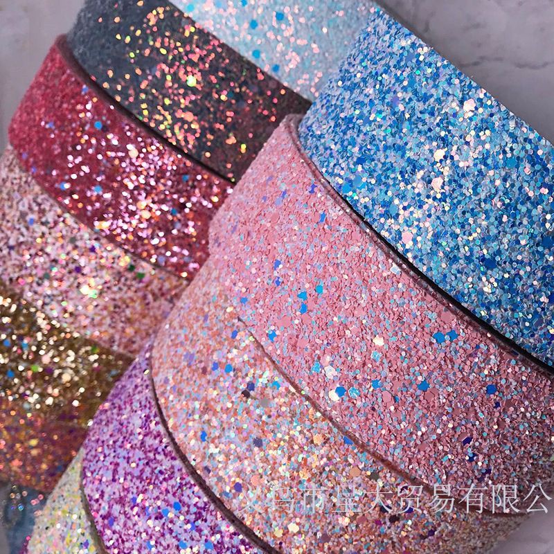 Ruy băng da lấp lánh bản 38mm