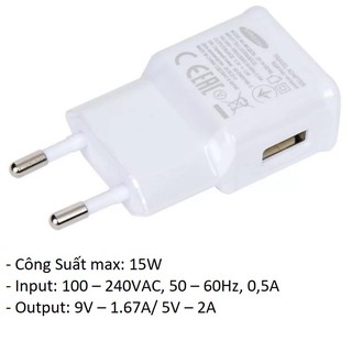 Sạc dành cho Samsung Sạc Nhanh 15W + Cáp Sạc Type C