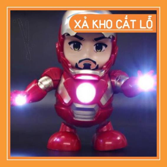 [Giá siêu sỉ] Đồ Chơi Siêu Nhân Iron Man loại đắt-Mở Mặt-Có Nhạc-Nhảy