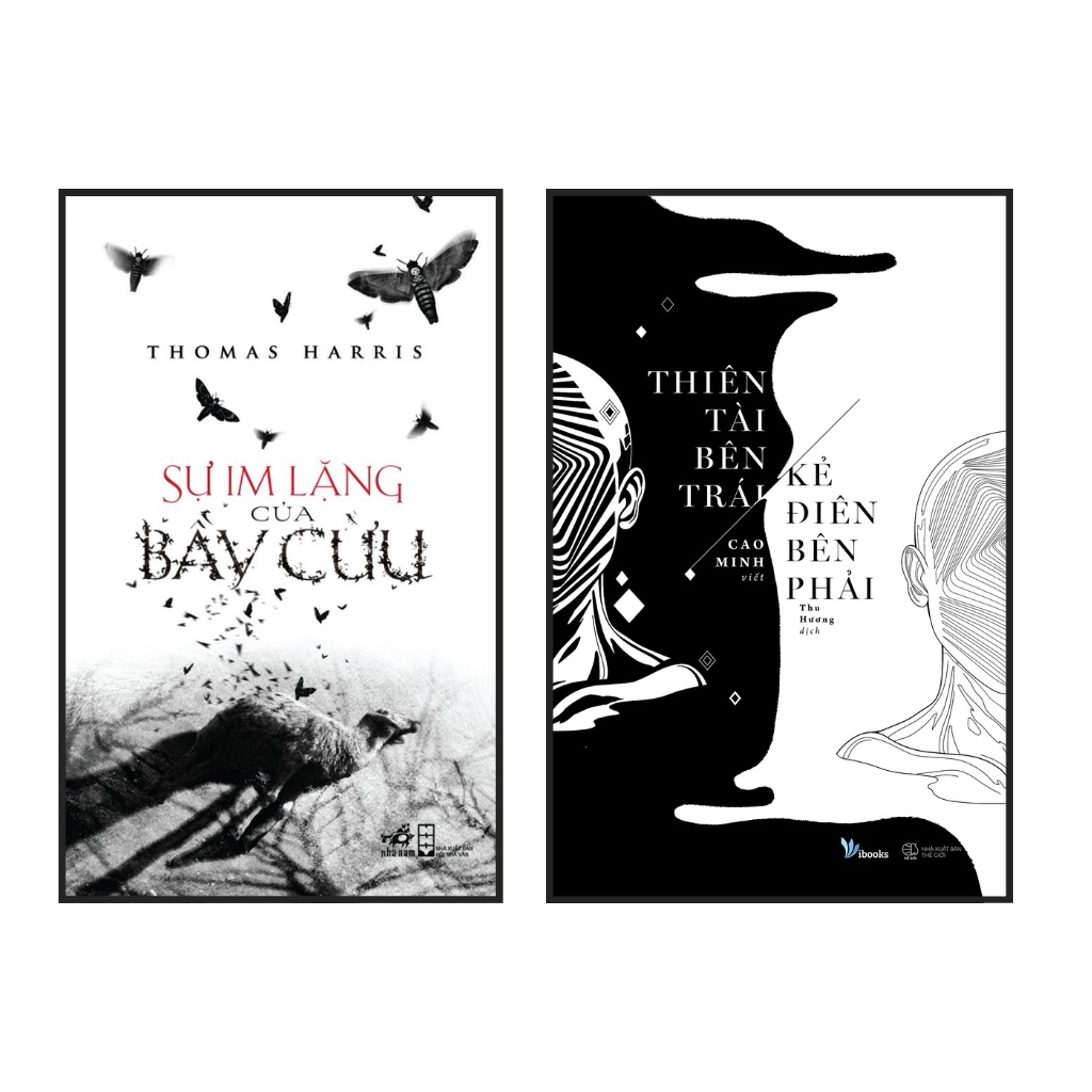 Sách Combo 2 cuôn: Sự Im Lặng Của Bầy Cừu +Thiên Tài Bên Trái, Kẻ Điên Bên Phải