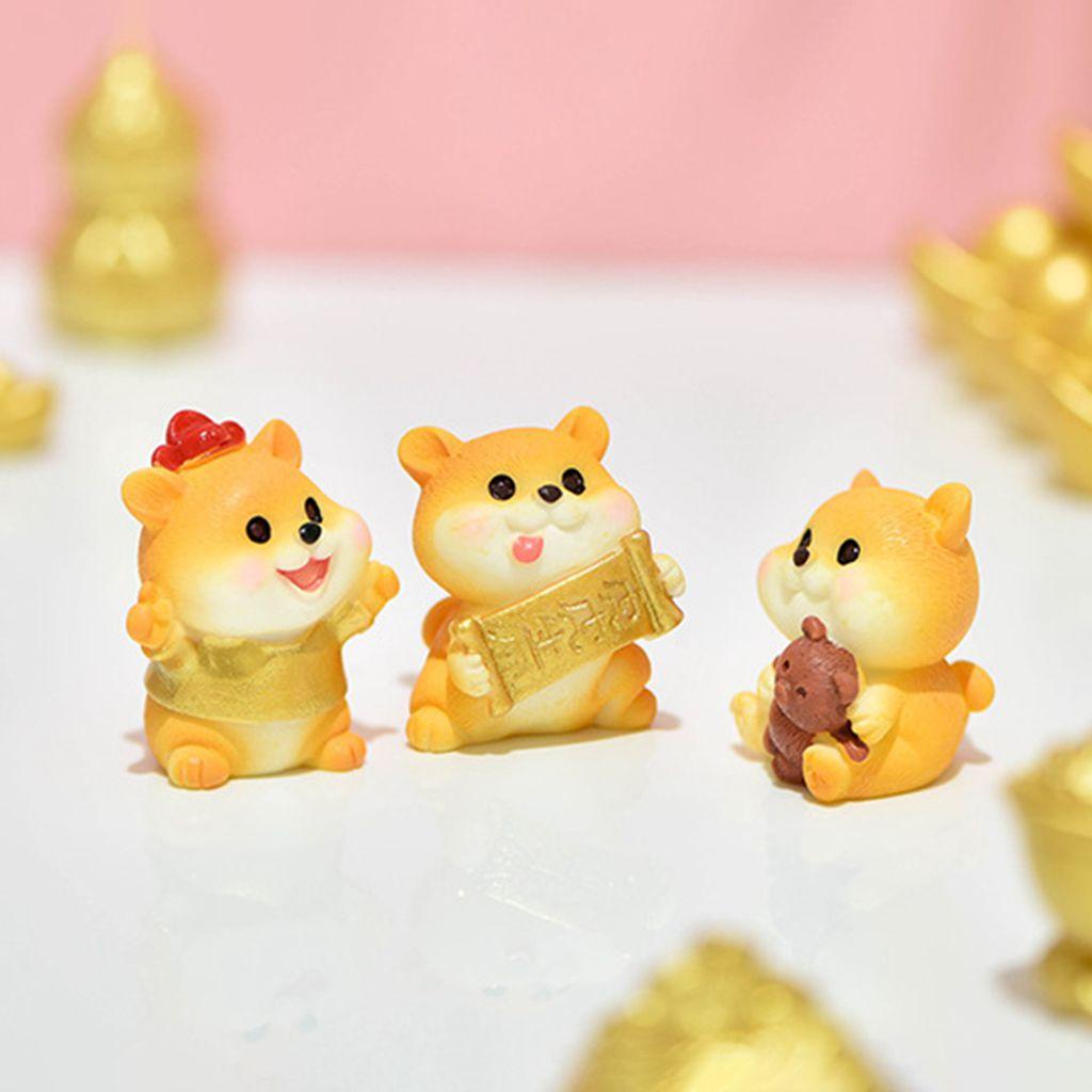 YIYU 1 Tượng Cún Con Trang Trí Đáng Yêu