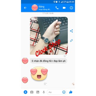 Đồng hồ nữ DK dây da đẹp